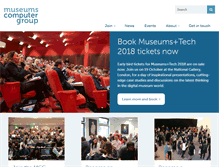 Tablet Screenshot of museumscomputergroup.org.uk